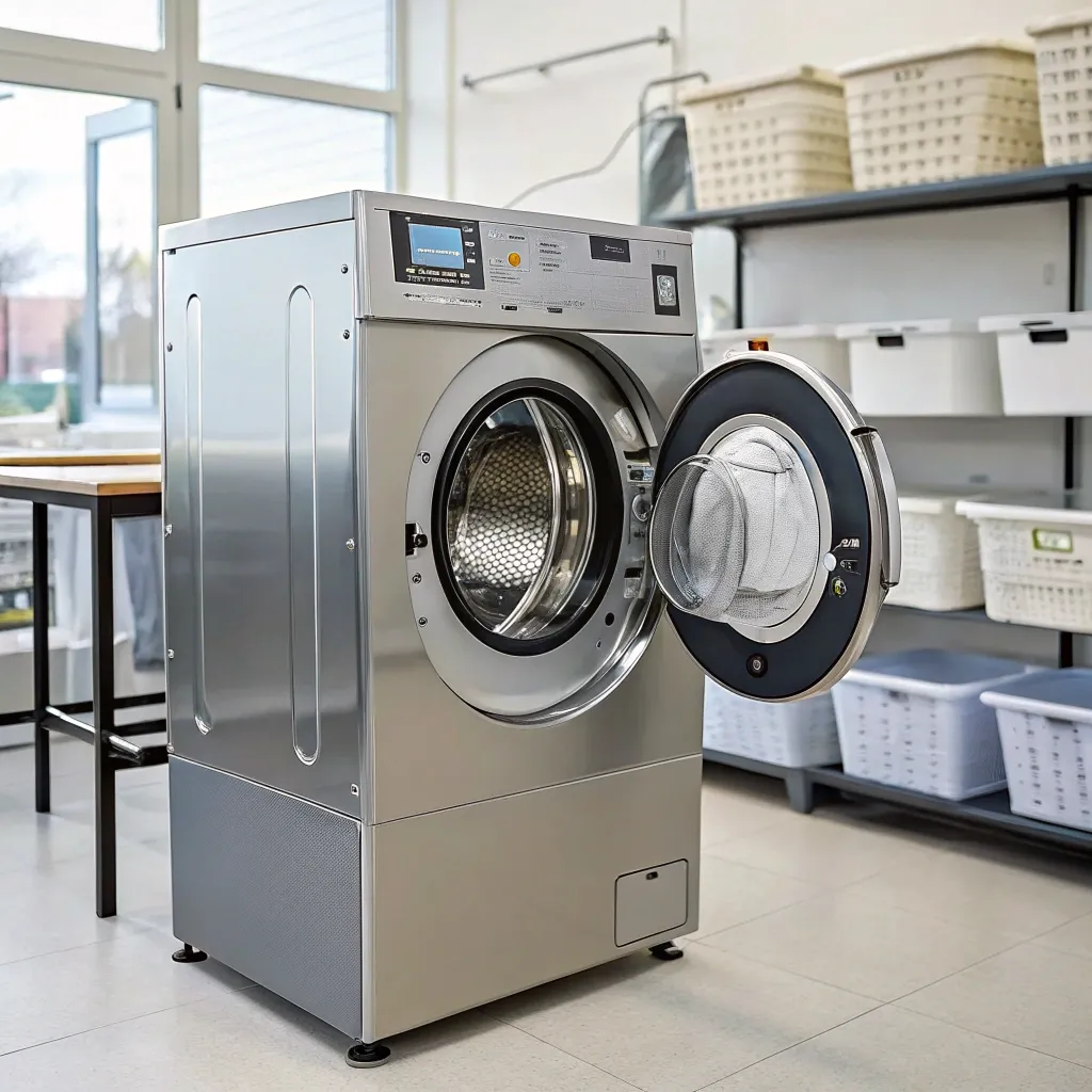 High-efficiency laundry machine